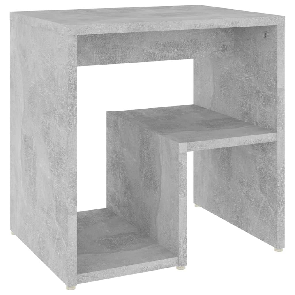vidaXL Sängbord betonggrå 40x30x40 cm spånskiva
