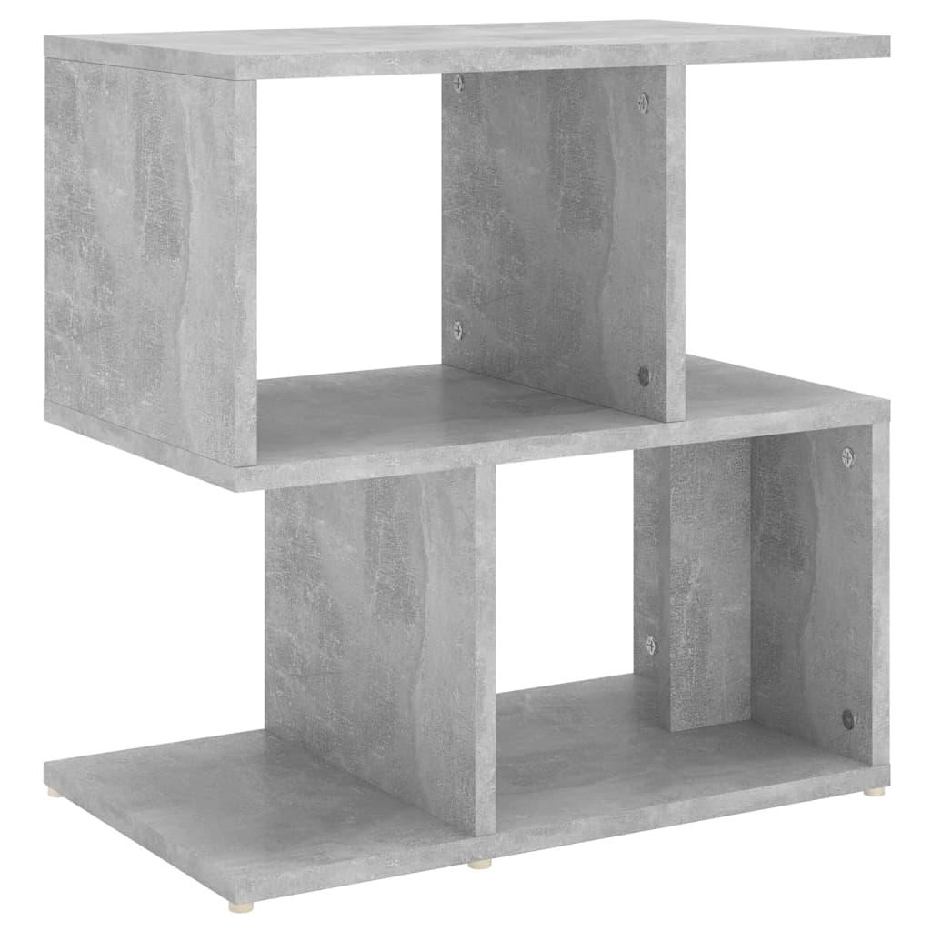 vidaXL Sidoskåp Betonggrå 50x30x51,5 cm spånskiva