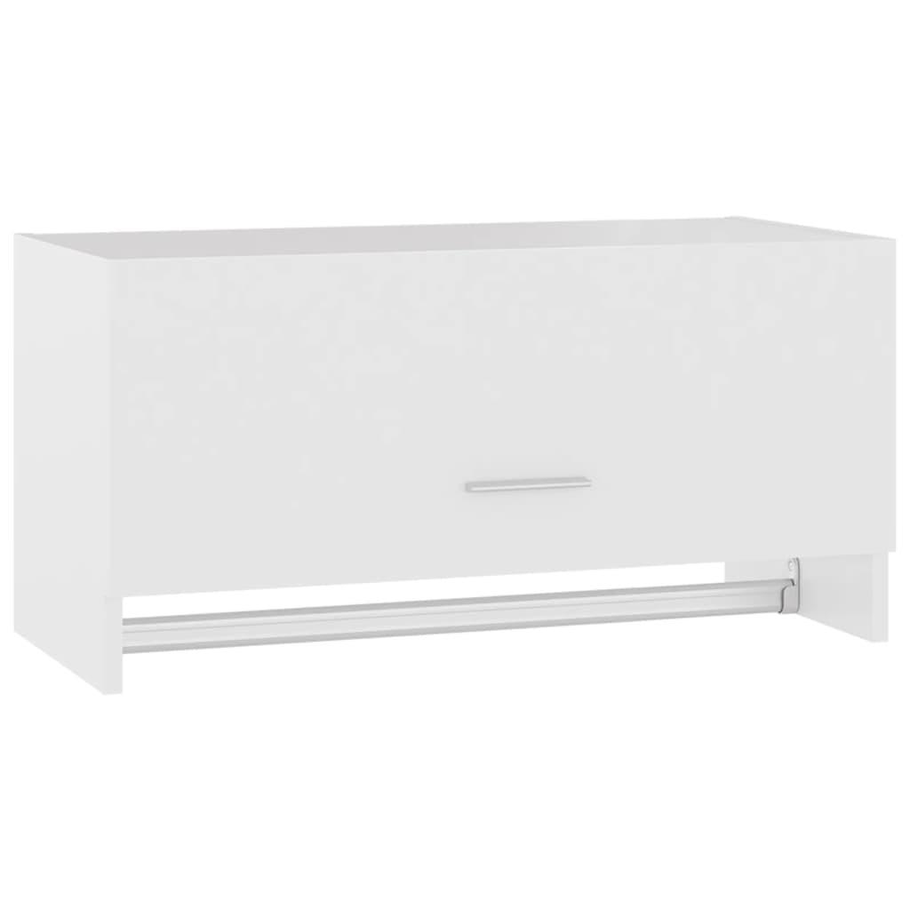 vidaXL Garderob vit 70x32,5x35 cm spånskiva