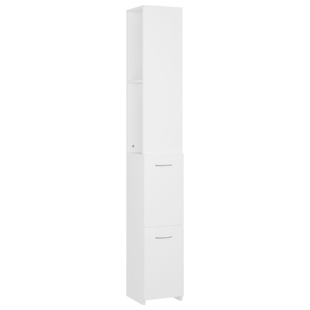 vidaXL Badrumsskåp vit 25x26,5x170 cm konstruerat trä