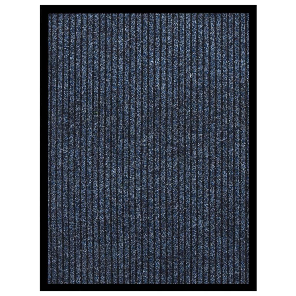 vidaXL Dörrmatta blårandig 60x80 cm
