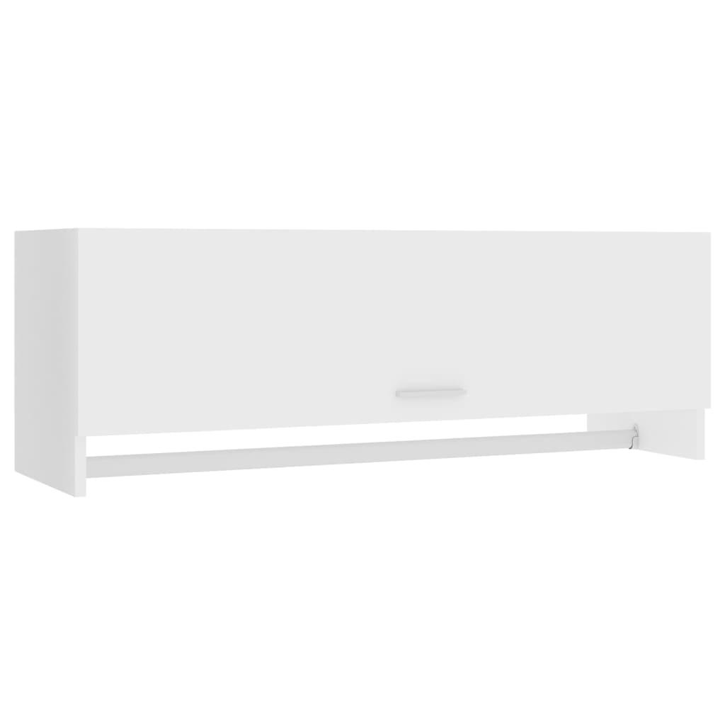 vidaXL Garderob vit 100x32,5x35 cm spånskiva