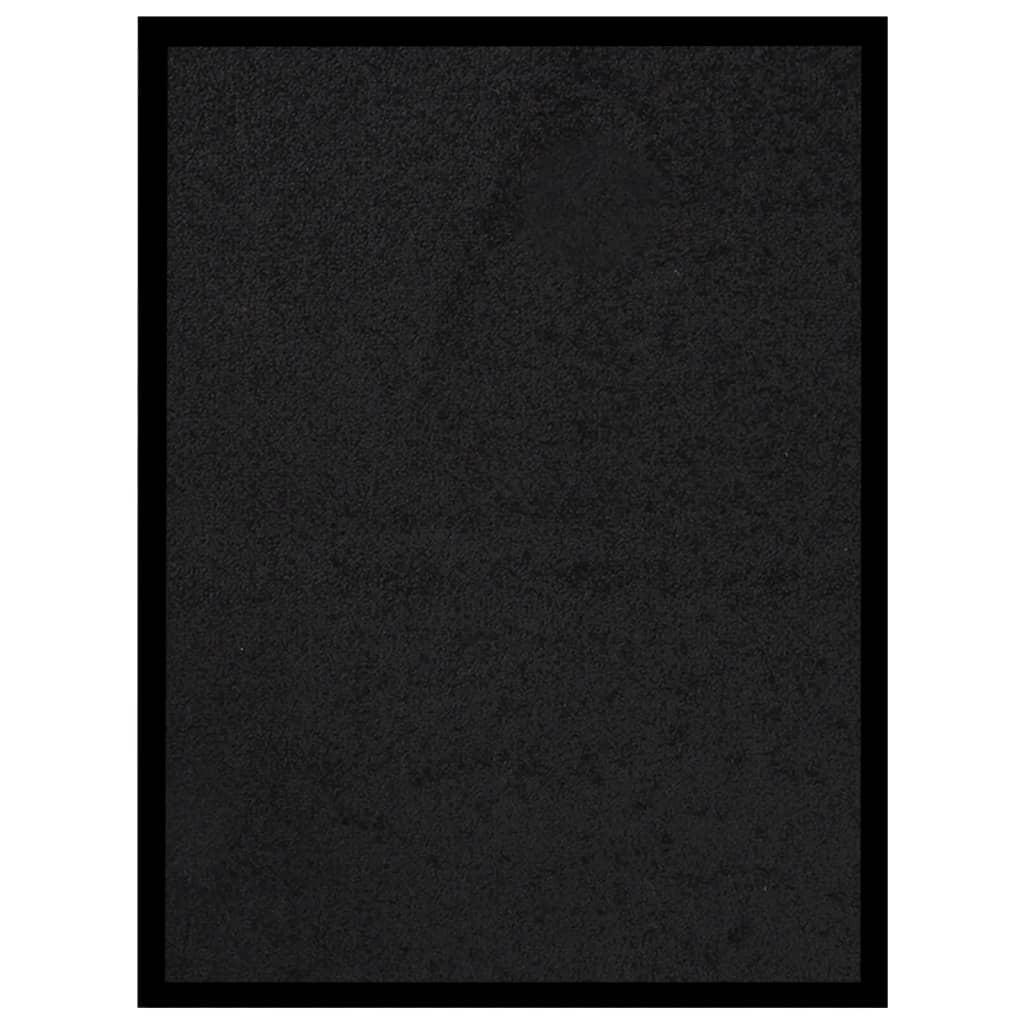 vidaXL Dörrmatta svart 40x60 cm