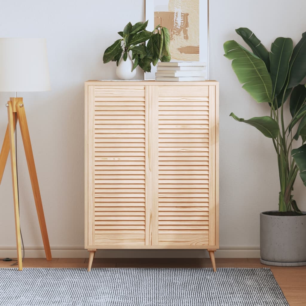 vidaXL Skåpluckor lamelldesign 2 st 99,3x39,4 cm massiv furu