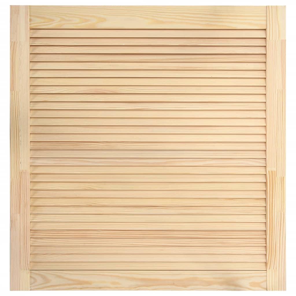 vidaXL Skåplucka lamelldesign 61,5x59,4 cm massiv furu