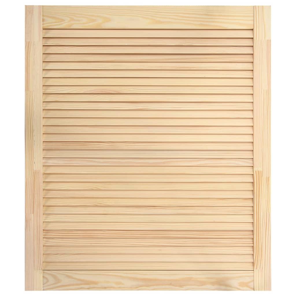 vidaXL Skåplucka lamelldesign 61,5x49,4 cm massiv furu