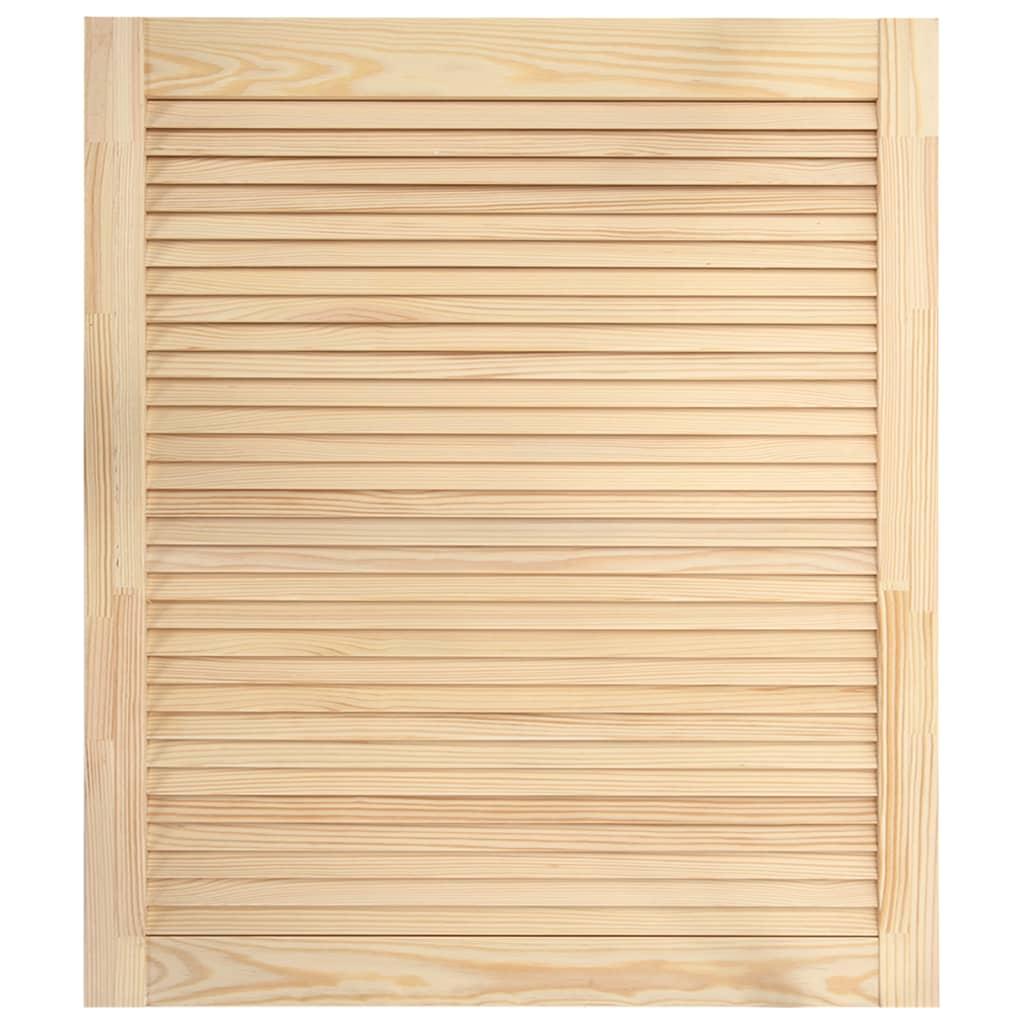 vidaXL Skåplucka lamelldesign 69x59,4 cm massiv furu
