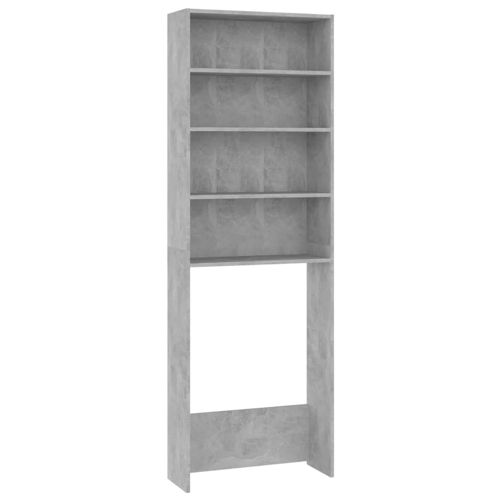 vidaXL Badrumsskåp betonggrå 64x24x190 cm
