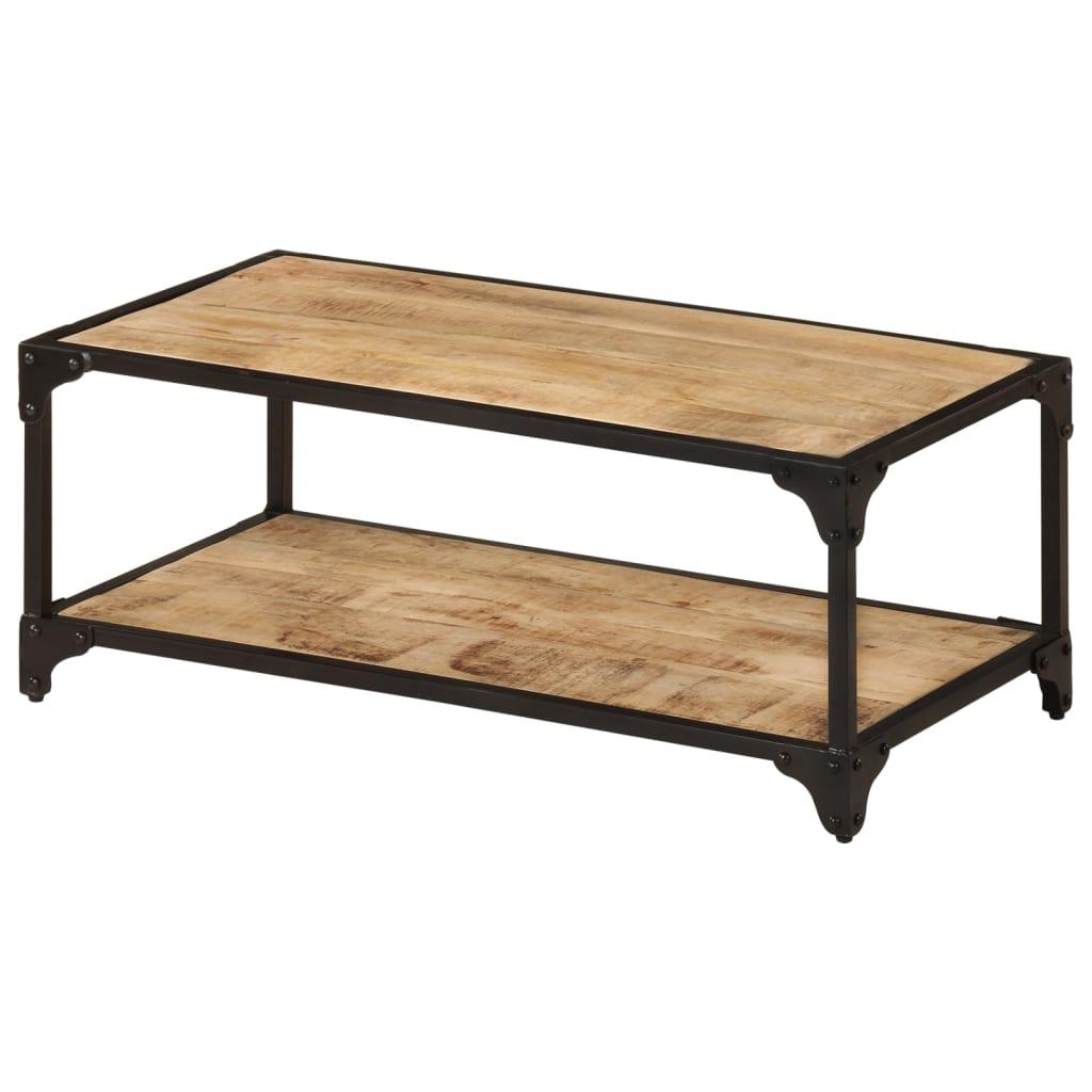 vidaXL Soffbord 90x45x35 cm massivt grovt mangoträ