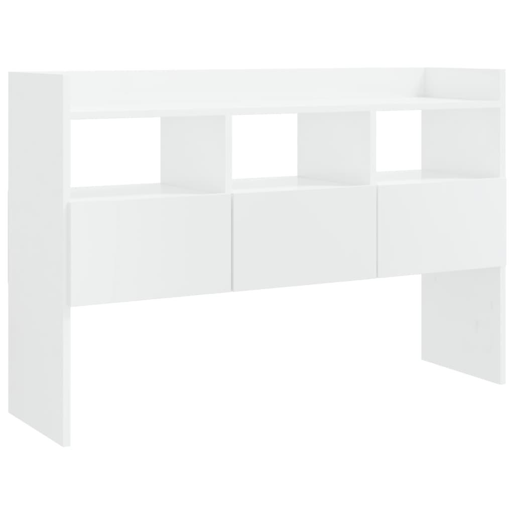 vidaXL Skänk vit högglans 105x30x70 cm spånskiva
