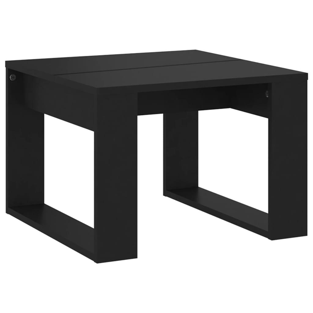 vidaXL Sidobord svart 50x50x35 cm spånskiva
