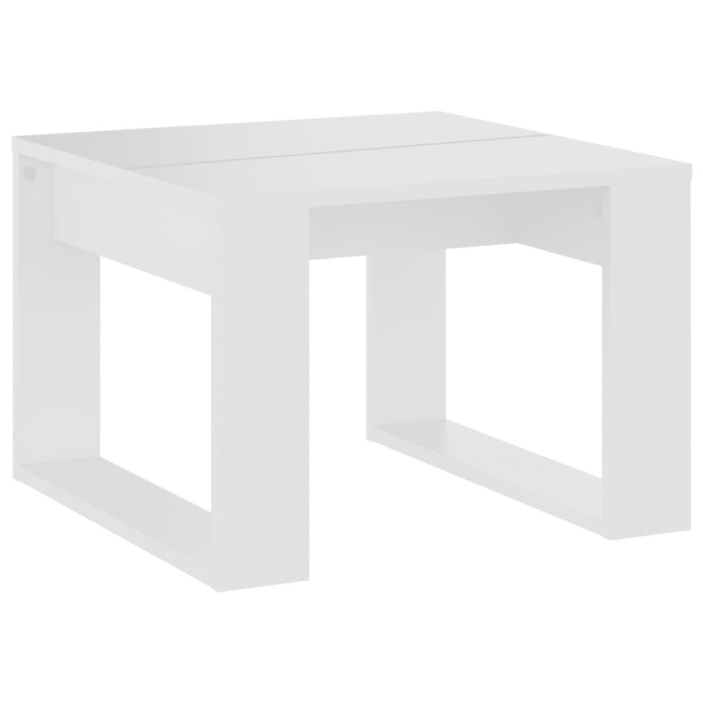 vidaXL Sidobord vit 50x50x35 cm spånskiva