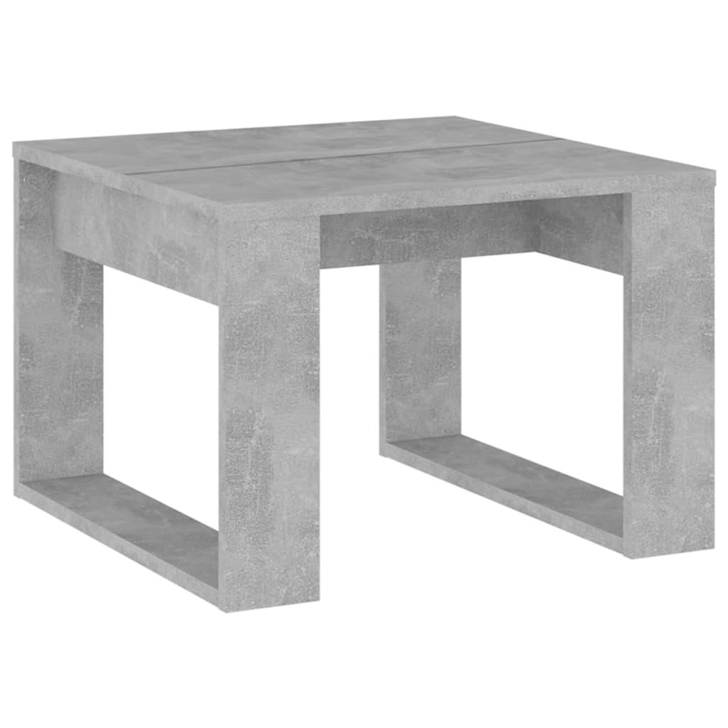 vidaXL Sidobord betonggrå 50x50x35 cm spånskiva