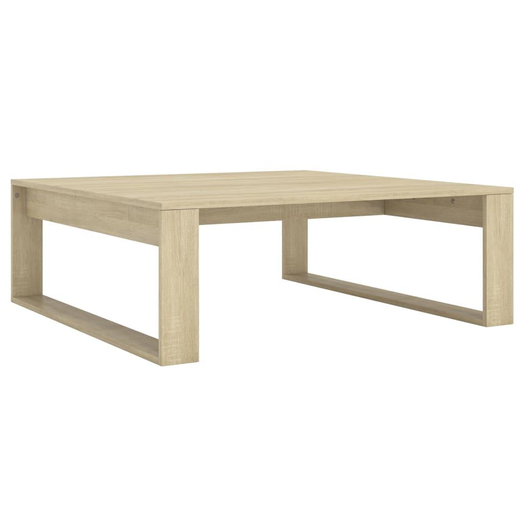 vidaXL Soffbord sonoma-ek 100x100x35 cm spånskiva