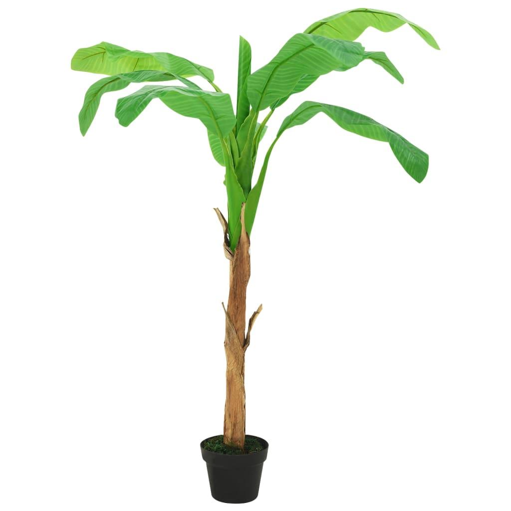 vidaXL Konstgjort bananträd i kruka 180 cm