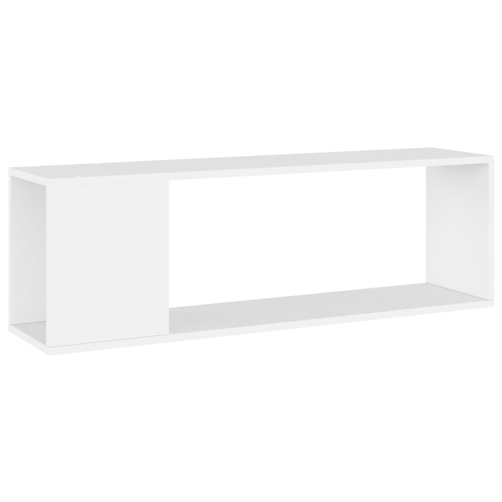 vidaXL Tv-bänk vit 100x24x32 cm konstruerat trä