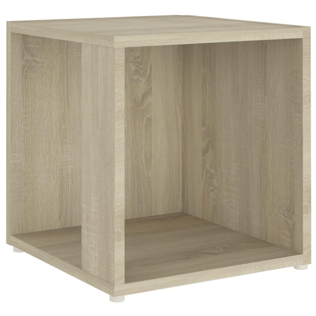vidaXL Sidobord sonoma-ek 33x33x34,5 cm konstruerat trä