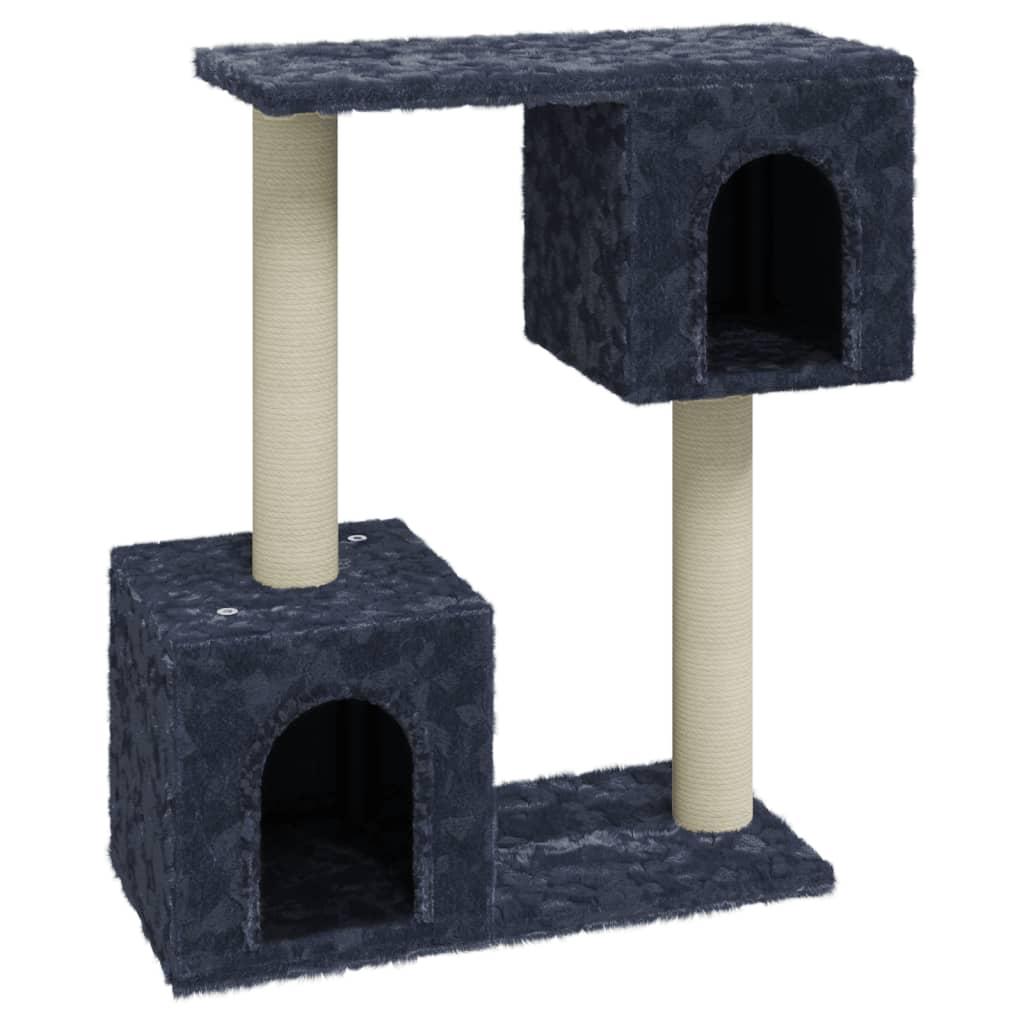 vidaXL Klösträd med klöspelare i sisal mörkgrå 60 cm