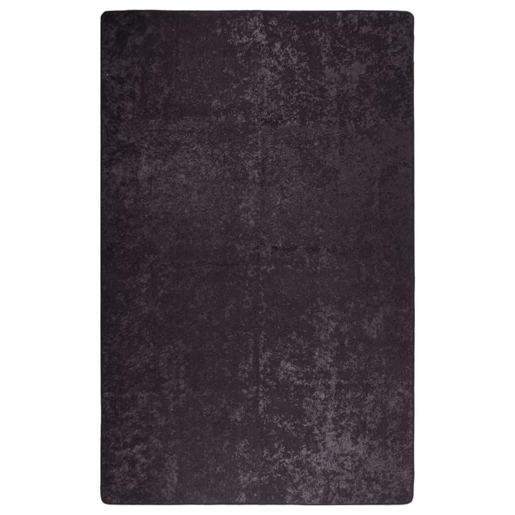 vidaXL Matta tvättbar 80x150 cm antracit halkfri
