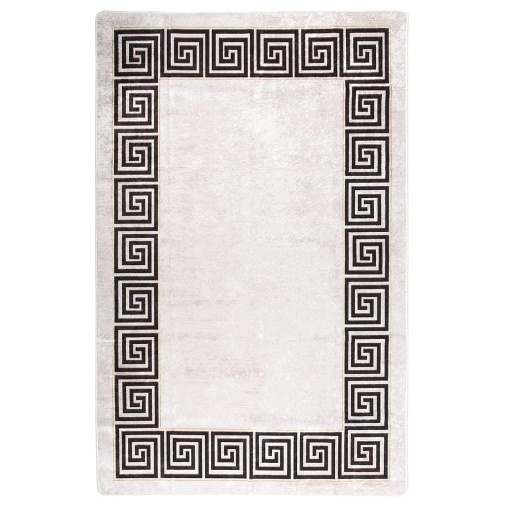 vidaXL Matta tvättbar 80x150 cm ljusbeige halkfri