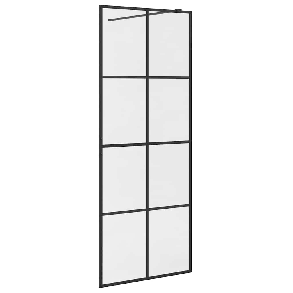 vidaXL Duschvägg med klart ESG-glas 80x195 cm