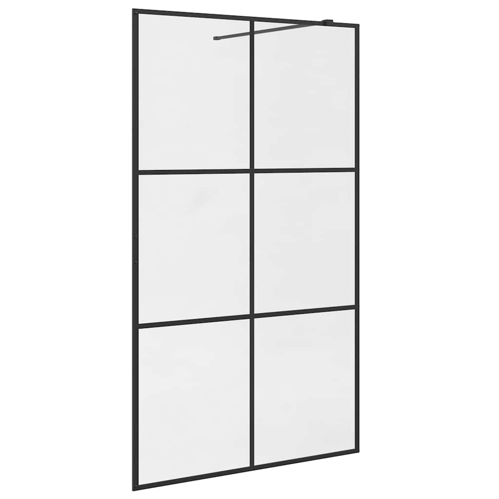 vidaXL Duschvägg med klart ESG-glas 115x195 cm