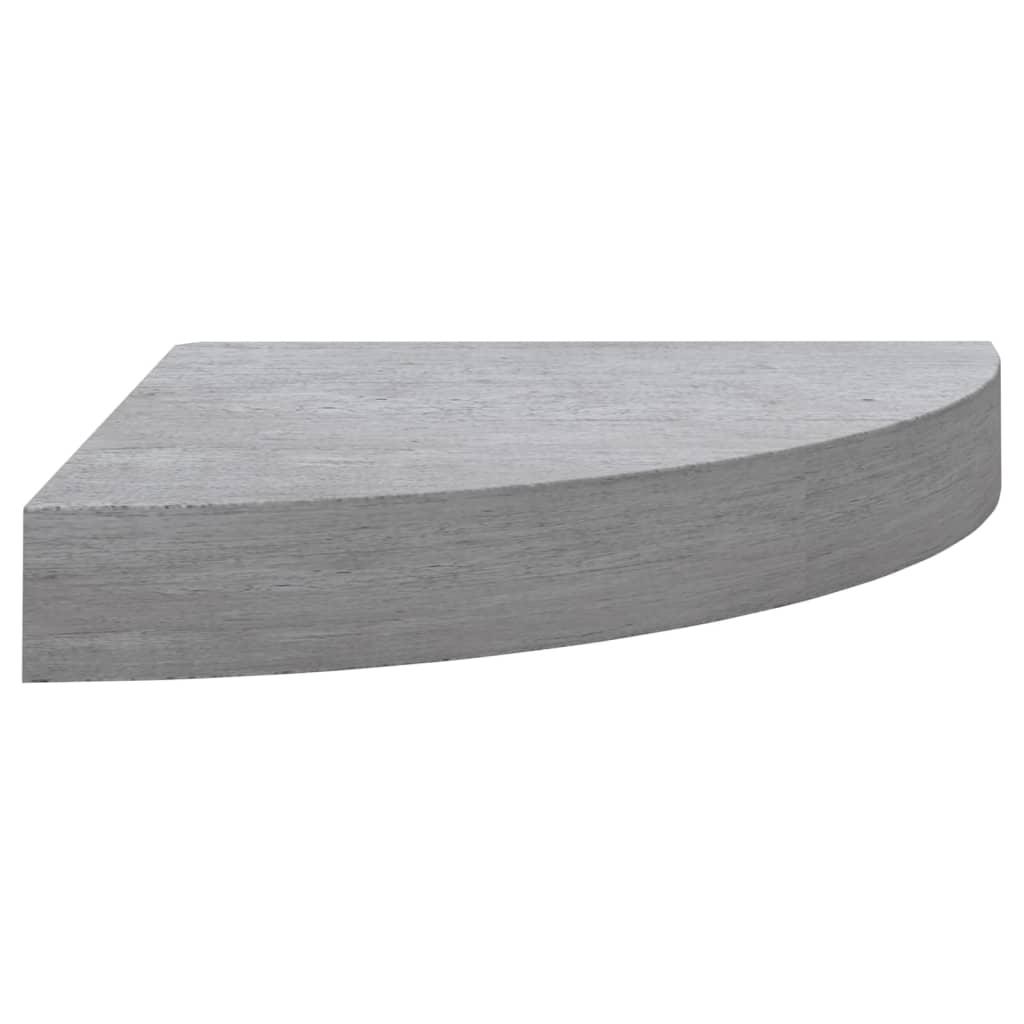 vidaXL Svävande hörnhylla betonggrå 25x25x3,8 cm MDF