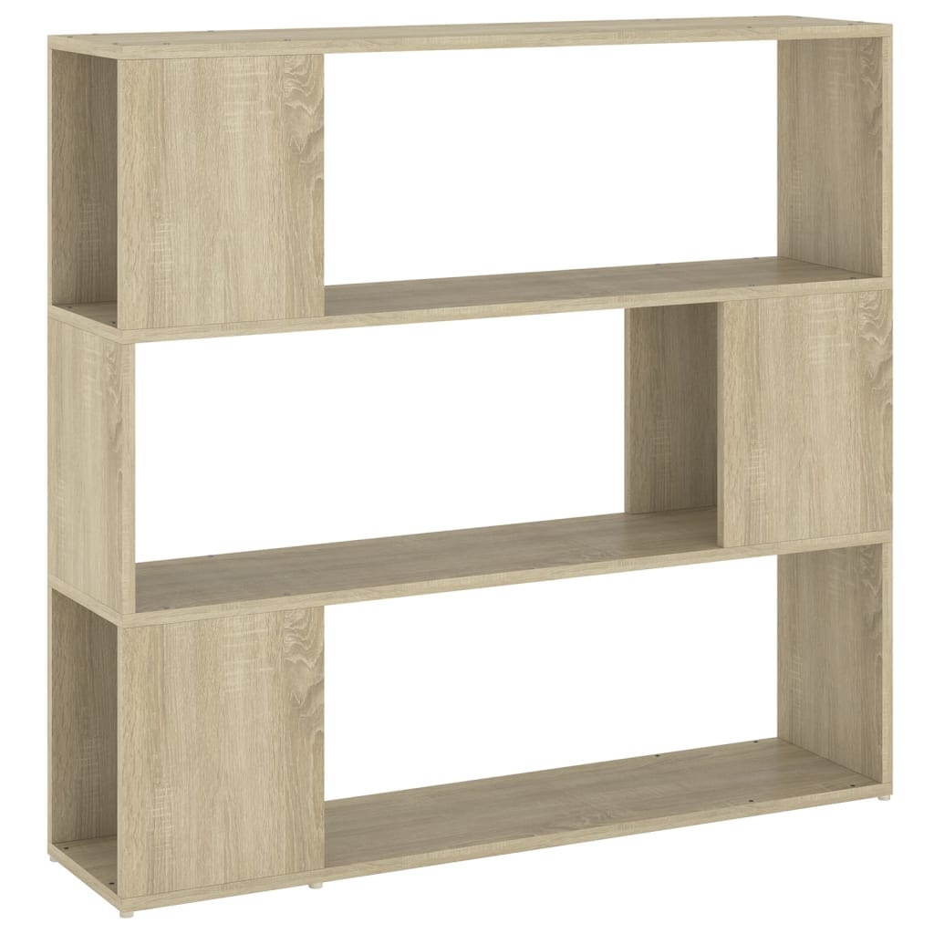 vidaXL Bokhylla Rumsavdelare sonoma-ek 100x24x94 cm