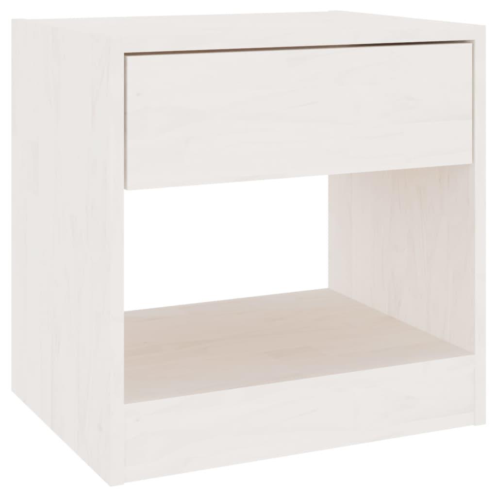 vidaXL Sängbord 40x31x40 cm massiv furu