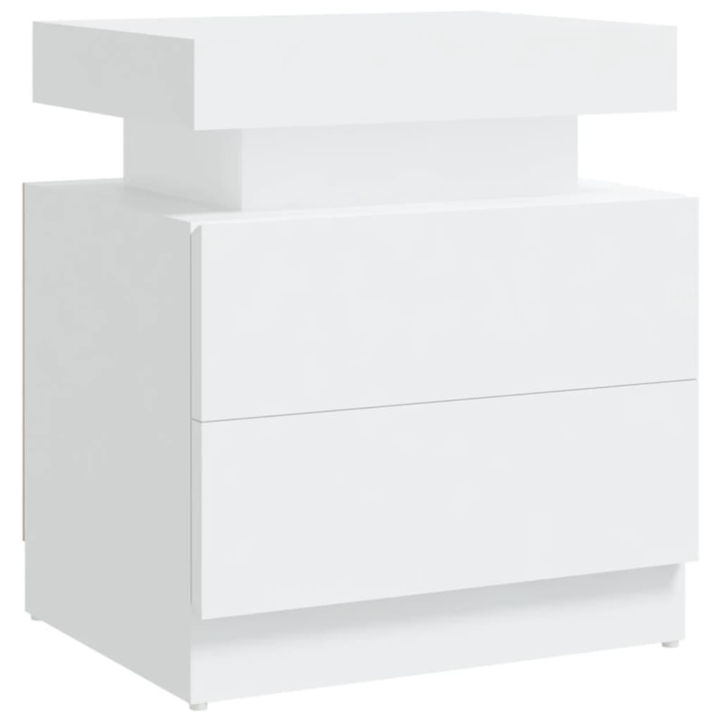 vidaXL Sidoskåp vit 45x35x52 cm spånskiva