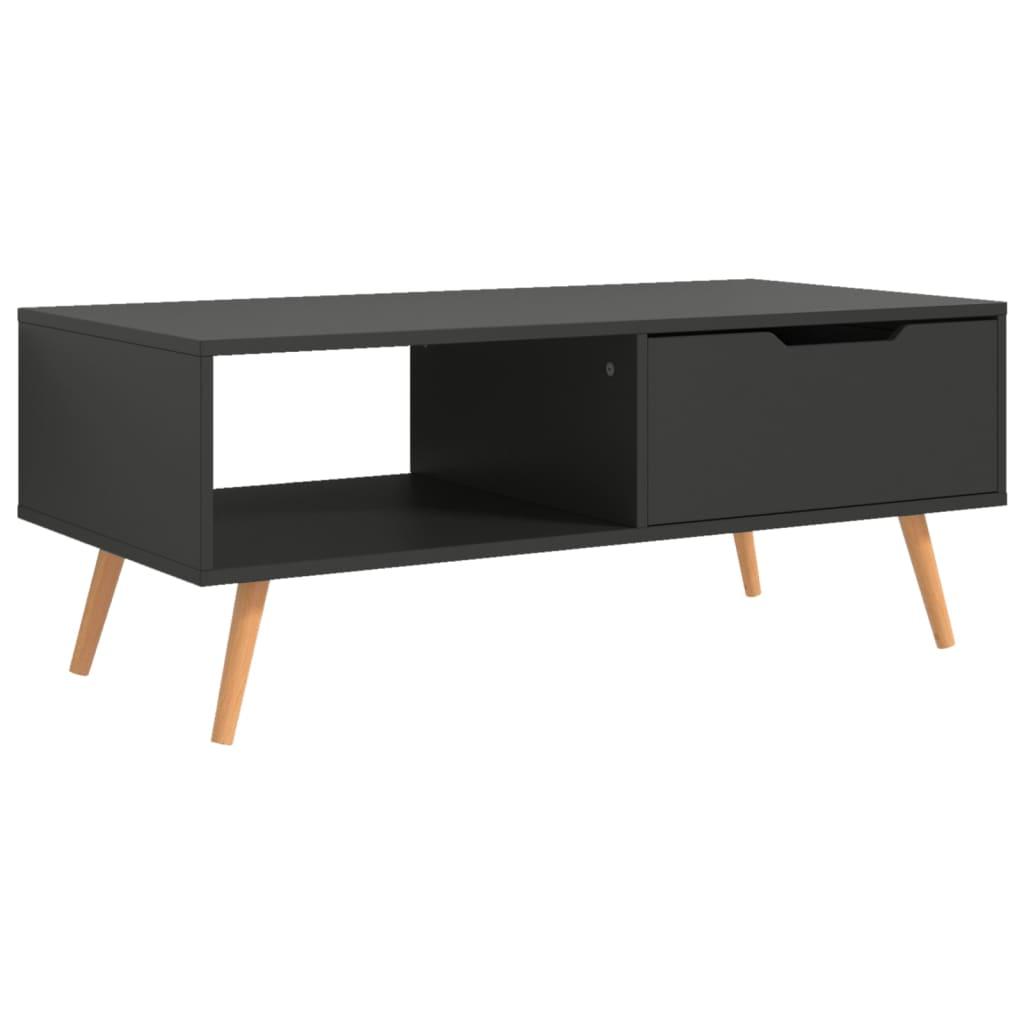 vidaXL Soffbord grå 100x49,5x43 cm spånskiva