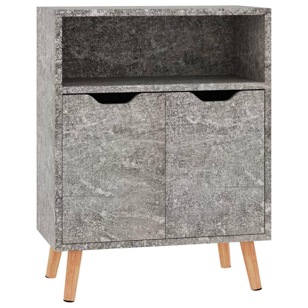 vidaXL Skänk betonggrå 60x30x72 cm konstruerat trä