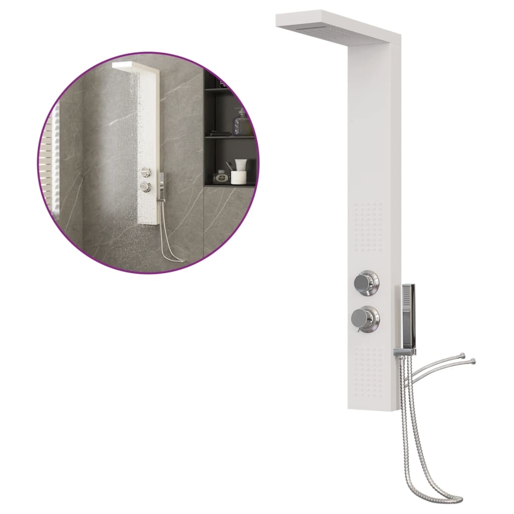 vidaXL Duschpanelsystem aluminium