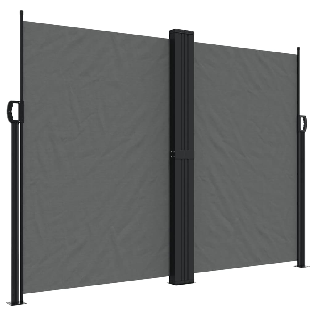 vidaXL Infällbar sidomarkis antracit 180x1200 cm