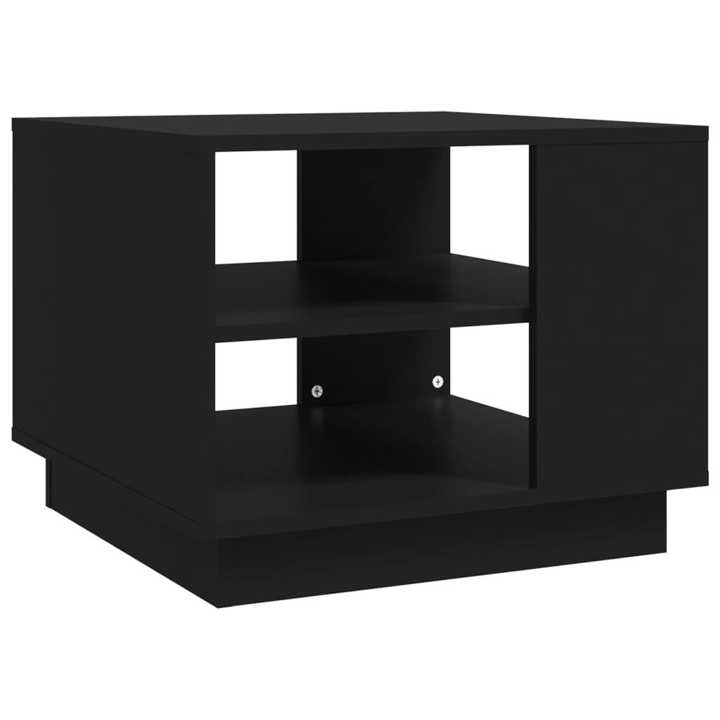 vidaXL Soffbord svart 55x55x43 cm spånskiva
