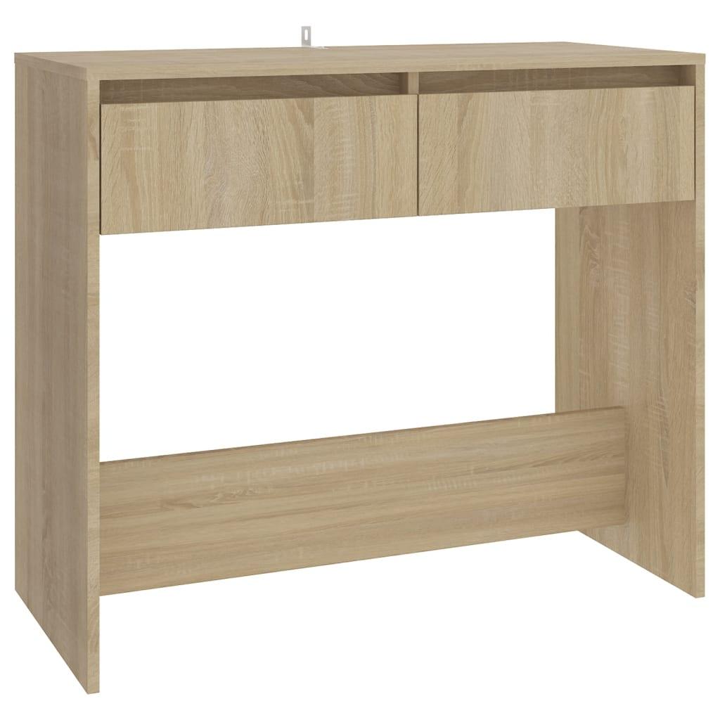 vidaXL Konsolbord sonoma-ek 89x41x76,5 cm stål