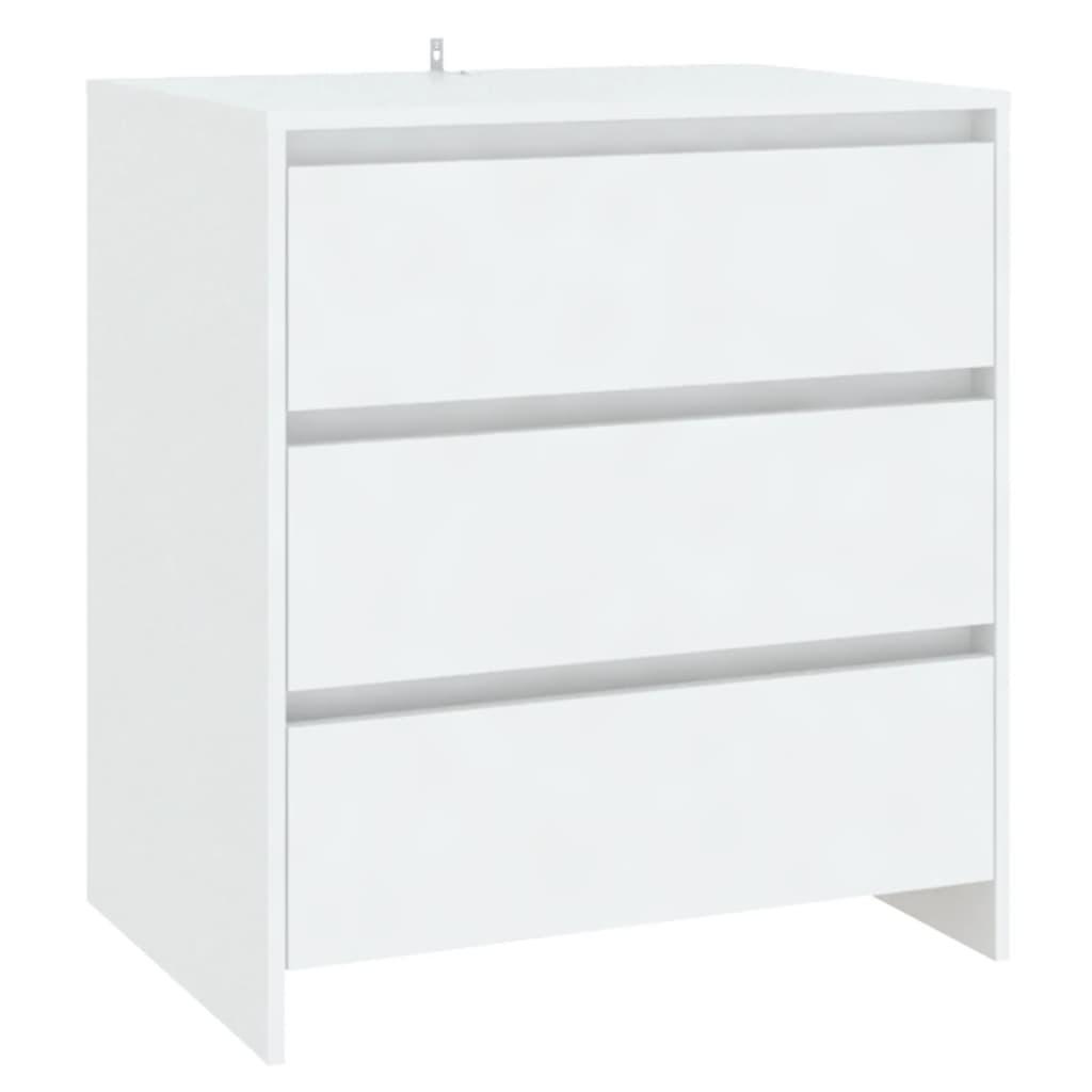 vidaXL Skänk vit 70x41x75 cm spånskiva
