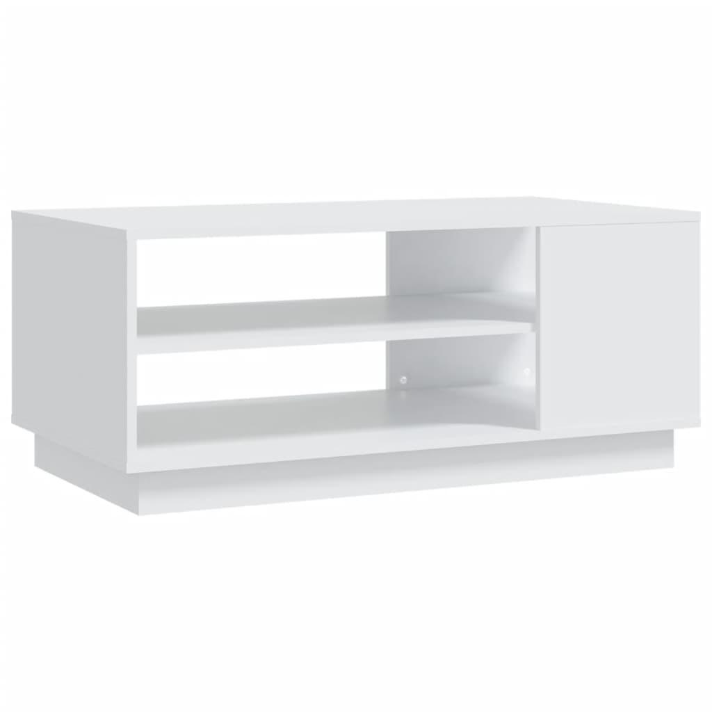 vidaXL Soffbord vit 102x55x43 cm spånskiva