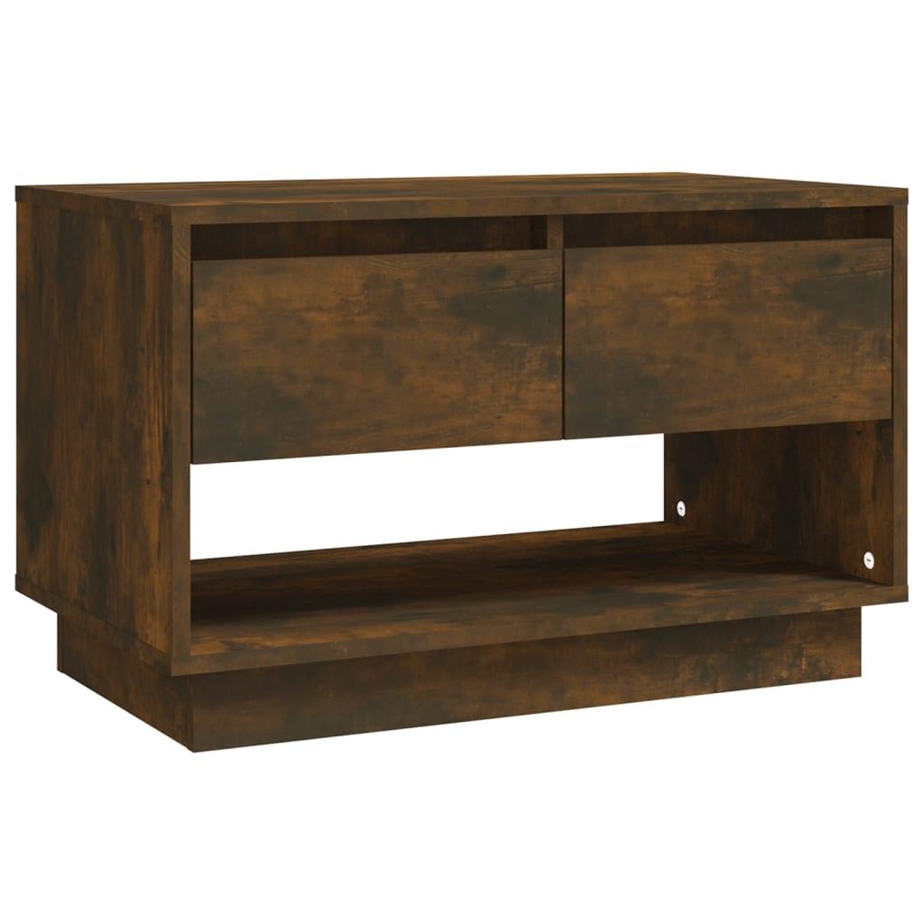 vidaXL TV-bänk rökfärgad ek 70x41x44 cm spånskiva