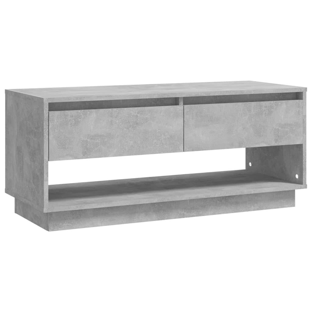 vidaXL TV-bänk betonggrå 102x41x44 cm spånskiva
