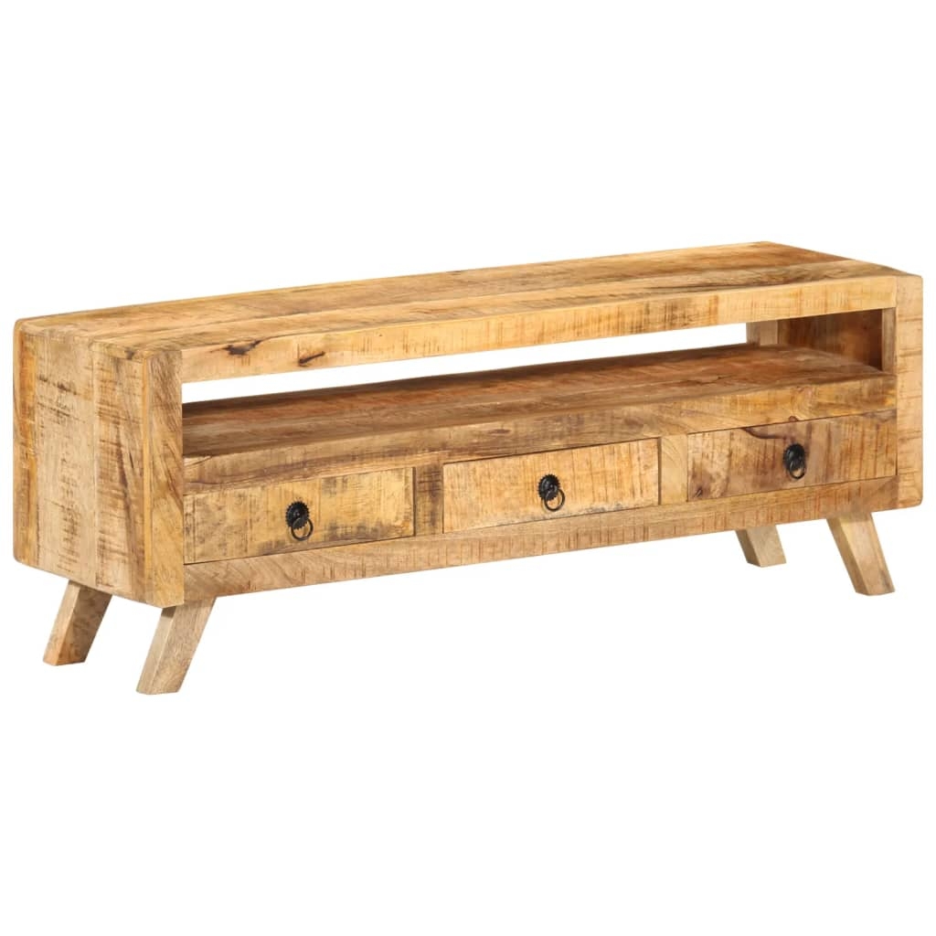 vidaXL TV-bänk 110x30x40 cm massivt mangoträ
