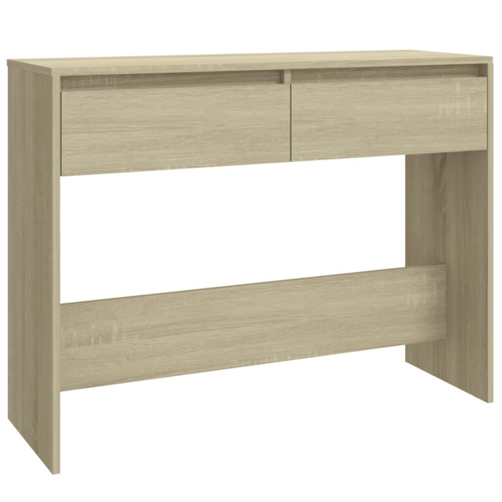 vidaXL Sidobord sonoma-ek 100x35x76,5 cm spånskiva