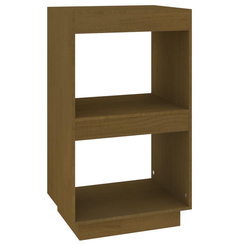 vidaXL Bokhylla honungsbrun 40x35x71 cm massiv furu