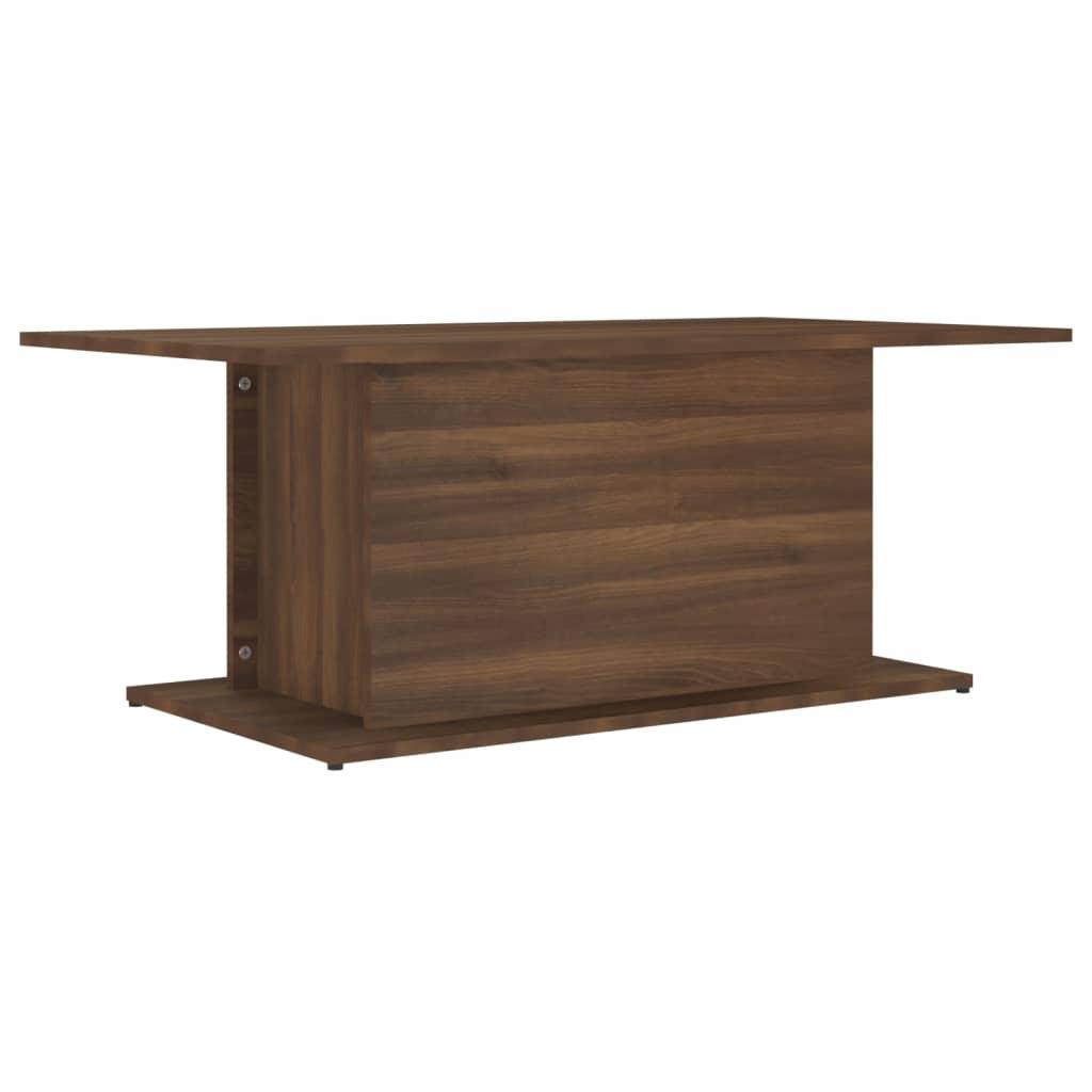 vidaXL Soffbord brun ek 102x55,5x40 cm spånskiva
