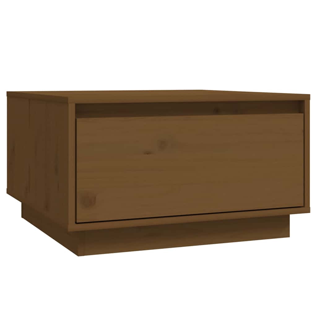vidaXL Soffbord honungsbrun 55x56x32 cm massiv furu