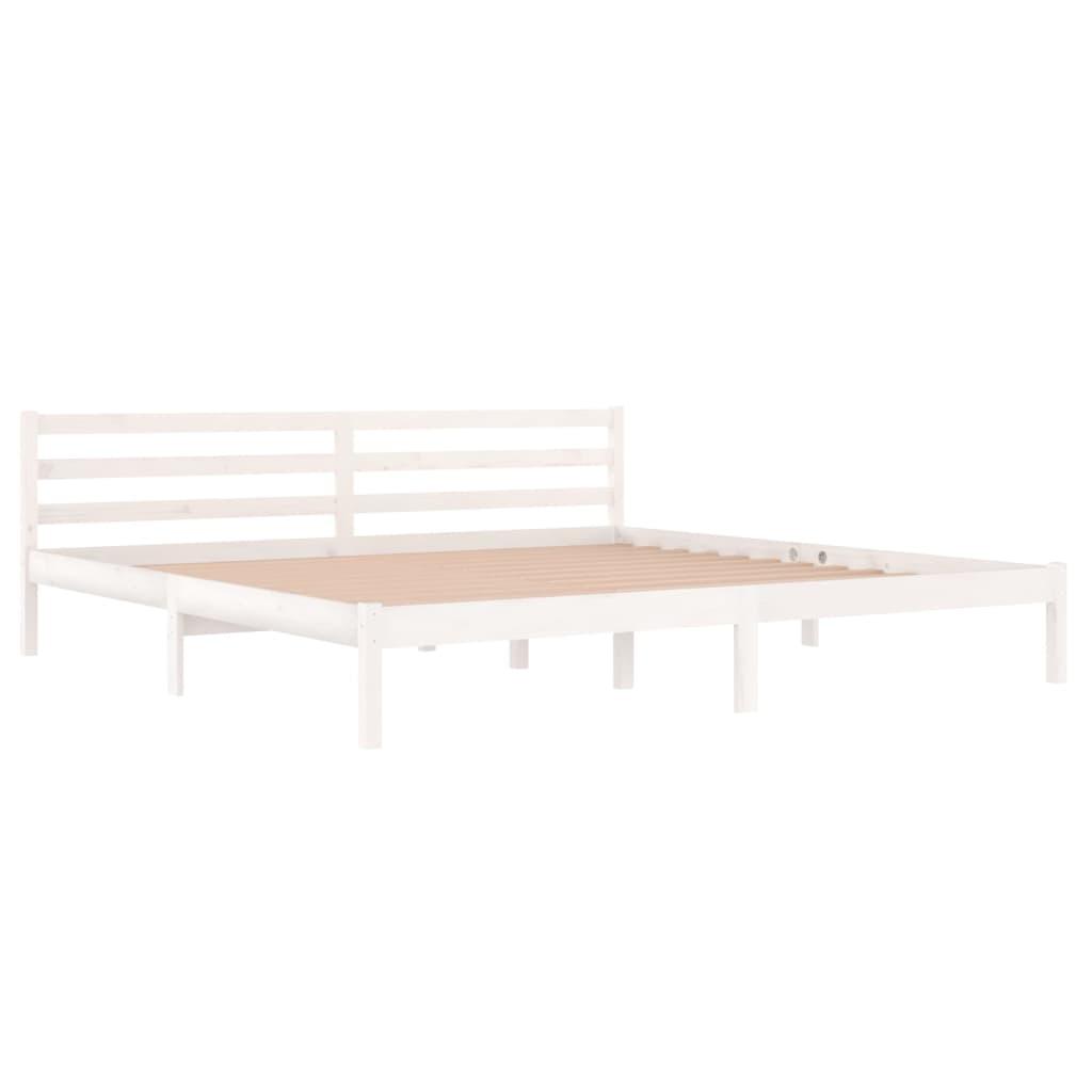 vidaXL Sängram massiv furu 200x200 cm