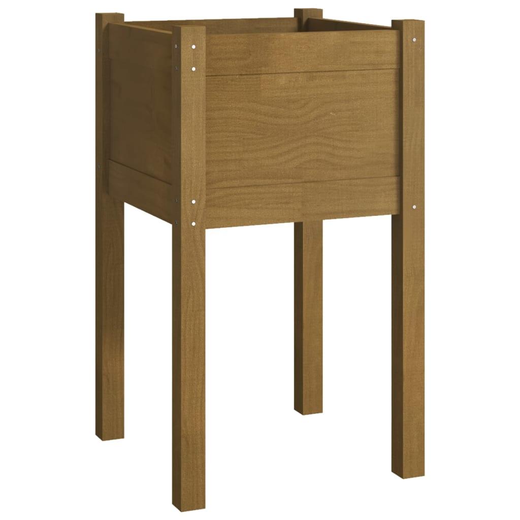 vidaXL Odlingslåda honungsbrun 40x40x70 cm massiv furu