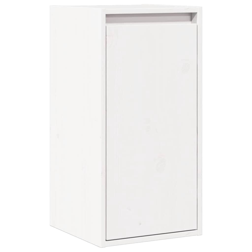 vidaXL Väggskåp vit 30x30x100 cm massiv furu