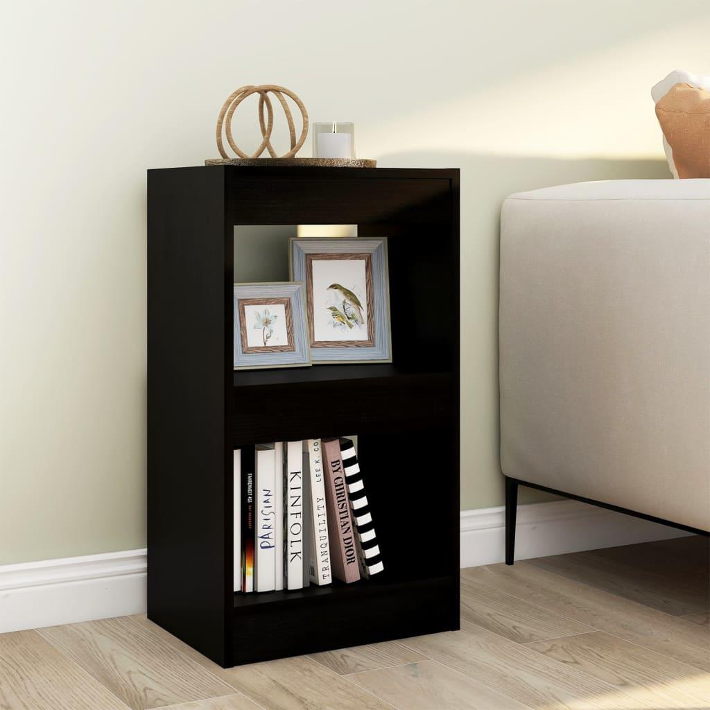 vidaXL Bokhylla/rumsavdelare svart 40x30x72 cm