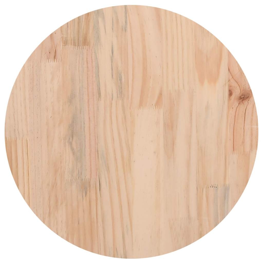 vidaXL Bordsskiva Ø40x2,5 cm massiv furu